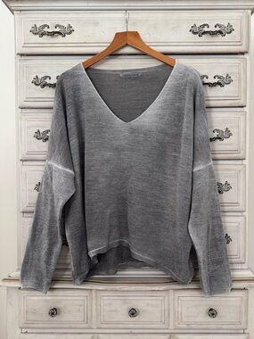 Tempo Paris Silver Wool Sweater